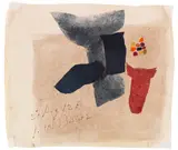 27. Aug 62 E by Julius Heinrich Bissier, 1962, Egg and oil tempera on canvas, sold Dec 2020