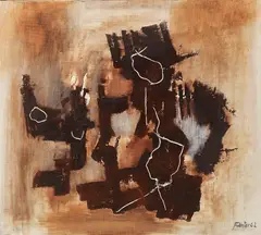 Erdbild I by Fritz Winter, 1962, Oil on canvas, sold Dec 2020