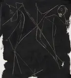 Marino Marini, Cavallo e Cavaliere, 1958, Gouache and grattage