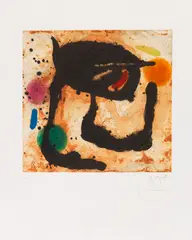Le Dandy by Joan Miró, 1969, Etching and aquatint, sold Dec 2020