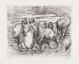 Georg Baselitz, Kahlschlag, 1964, Etching