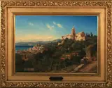 Alois Kirnig, Multedo Oliveto Bei Pegli (Genua), 1891, oil on canvas