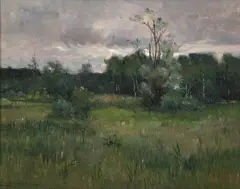Cloudy day by Zdenka Braunerová, oil on canvas, sold Nov 2009