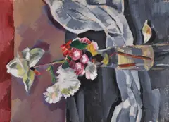 Václav Špála, Bouquet, 1915, oil on cardboard