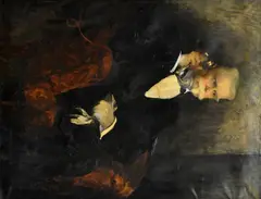 Filipp Andrejevič Maljavin, Portrait of JUDr. Karel Kramar, 1929, oil on canvas
