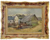 Zdenka Braunerová, Outbuilding, oil on board
