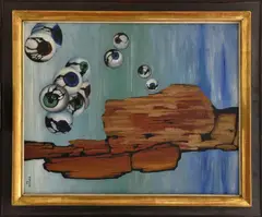 Toyen, Rest of the night, 1934, oil on canvas