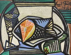 Emil Filla, Still-life With Fish, 1948, oil on canvas