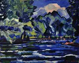 Rapids on the Orlice River by Václav Špála, 1928, oil on canvas, sold Nov 2010