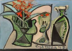 Emil Filla, Still-life With Azalea, 1947, oil on canvas