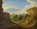 Antonín Mánes, The Landscape With House, 1824, oil on canvas