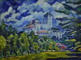 The Kost Castle by Václav Špála, 1937, oil on plywood, sold May 2011