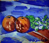 Václav Špála, Still Life with Grapes and Oranges