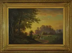 Václav Kroupa, Setkání ve Stromovce, 1879, olej na plátně