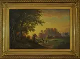 Václav Kroupa, Setkání ve Stromovce, 1879, olej na plátně