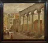 Václav Jansa, Dioklecianův palác ve Splitu, 1912, olej na plátně