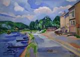 Václav Špála, The Vltava River by Chvatěruby