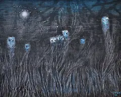 Toyen, Des cris, des rires, 1959, oil on canvas