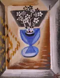 Josef Čapek, Bunch of flowers in the blue vase