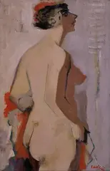 Pravoslav Kotík, Nude, 1927, oil on canvas