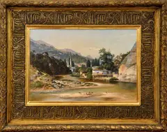 Karel Liebscher, Sarajevo, oil on canvas