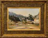 Karel Liebscher, Sarajevo, oil on canvas