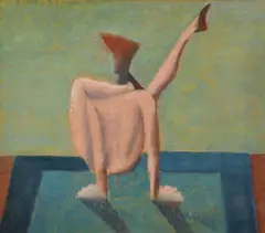 Frantisek Tichy, Serpentine man, 1943, pastel on paper