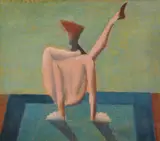 Frantisek Tichy, Serpentine man, 1943, pastel on paper