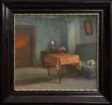 Jakub Schikaneder, Interion with sleeping dog