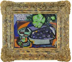 Emil Filla, Still-life with bunch of grapes, 1948, oil on canvas