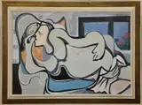 Lying nude by Emil Filla, 1932, oil on canvas, sold May 2012