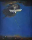 Grigorij Musatov, Aeroplán, 1931, olej na plátně