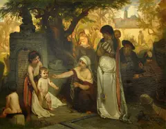 Jaroslav Čermák, Židovsky hřitov, 1857, olej na plátně