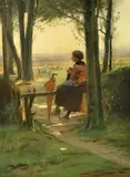 Václav Brožík, Odpočívající Bretoňka