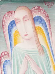 Jan Zrzavý, Angel, 1930, olejová tempera na plátně