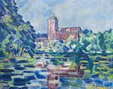 The Kost Castle by Václav Špála, 1939, oil on canvas, sold Nov 2014