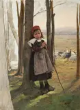 Václav Brožík, Goose girl
