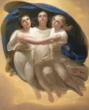 František Tkadlík, Faith, Hope and Love, oil on wood