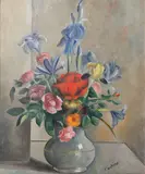 Summer bouquet by Otakar Kubín, 20. až 30. léta 20. století, oil on canvas, sold Nov 2014