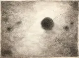 Josef Šíma, Black sun, 1969, ink drawing on paper