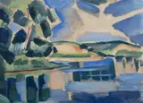 Václav Špála, The Vltava River near Ouholice