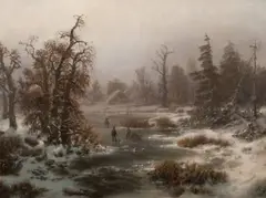 August Piepenhagen, Ice ring, oil on canvas