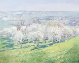 Vaclav Radimsky, Blooming orchard, 1905, oil on canvas