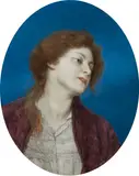Gabriel von Max, Magda, Oil on board