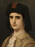 Jaroslav Čermák, Montenegrin lady, 1866, oil on canvas