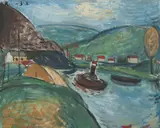 Karel Černý, Landscape with a Boat