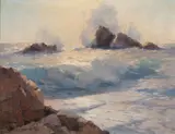 Aleksej Vasiljevič Hanzen, At the dawn, oil on canvas
