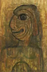 Alén Diviš, Barbarian sculpture, kolem roku 1942, oil on canvas