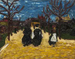 Bohumil Kubišta, Riegr´s park, 1908, oil on canvas
