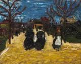 Bohumil Kubišta, Riegr´s park, 1908, oil on canvas